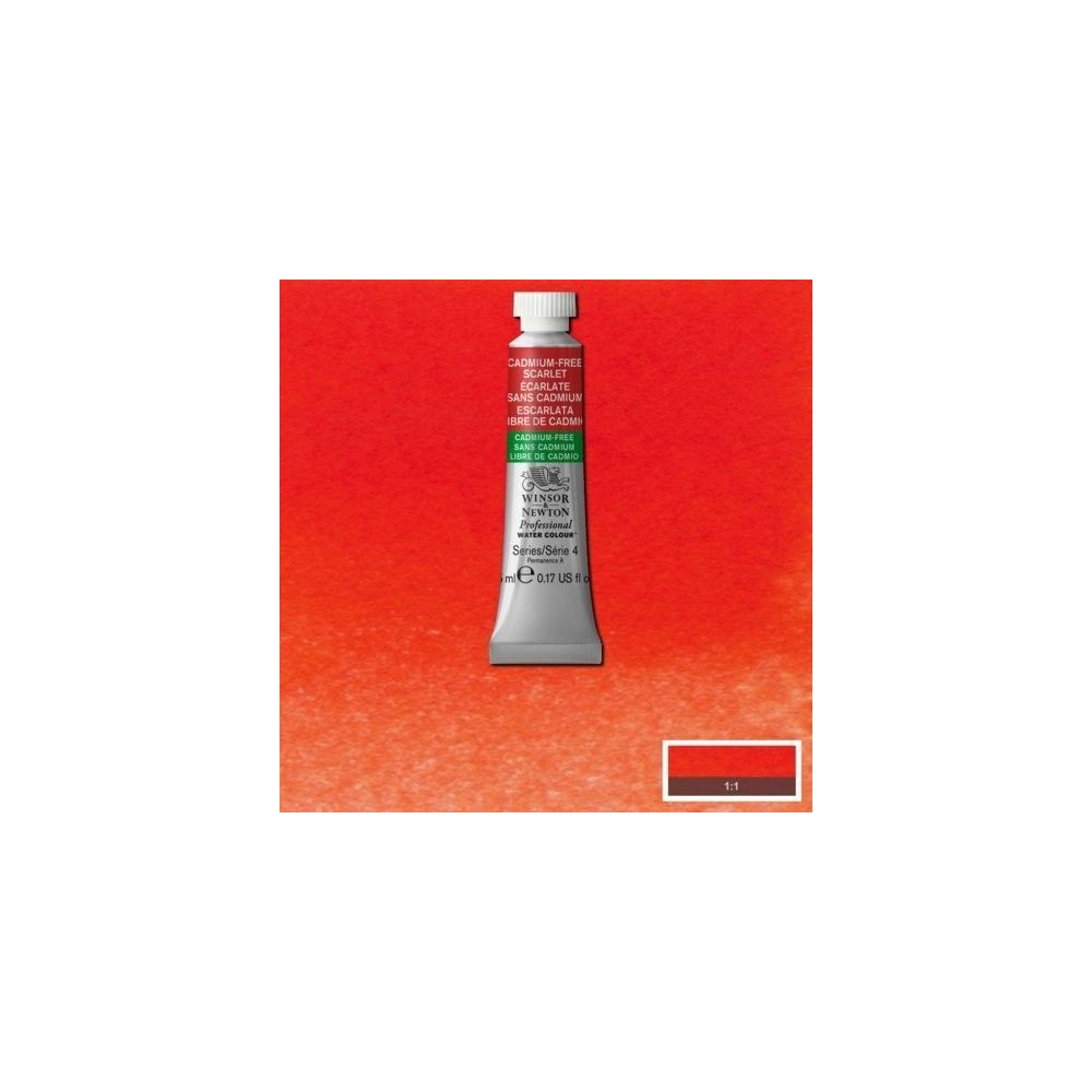 Acuarela Profesional W&N escarlata libre de cadmio