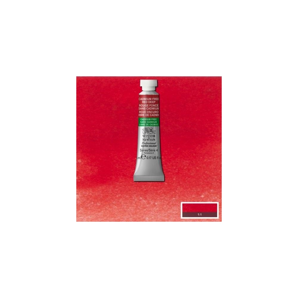 Acuarela Profesional W&N rojo oscuro libre de cadmio