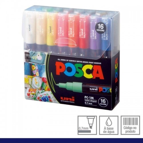 Estuche Posca 1M  16 unidades