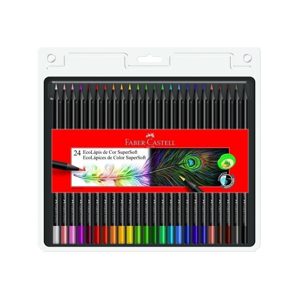 Lapices Supersoft Faber Castell 24
