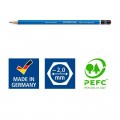 Lapices grafitos Staedtler Lumograph 24 unidades