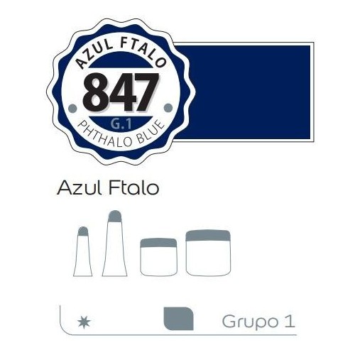 Acrilico Alba 500ml Azul ftalo
