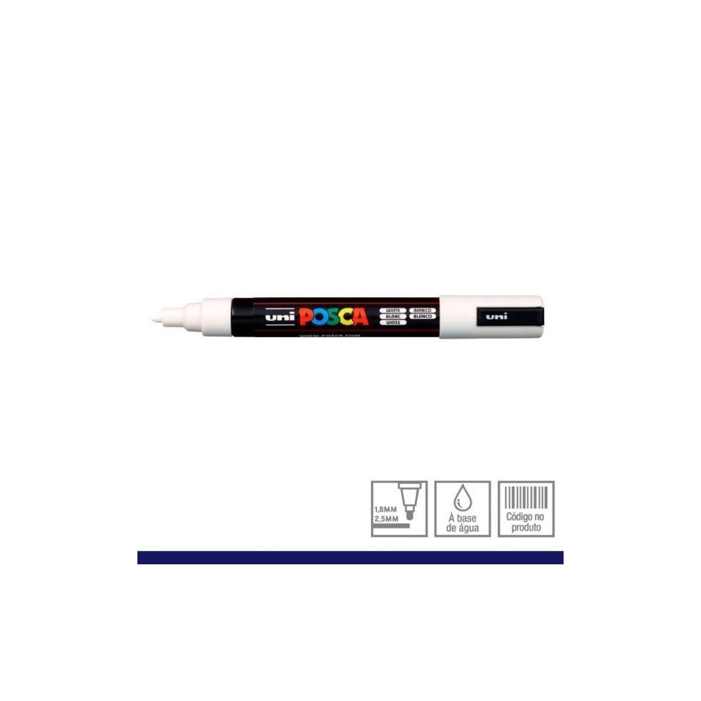 Marcador Posca 5M blanco