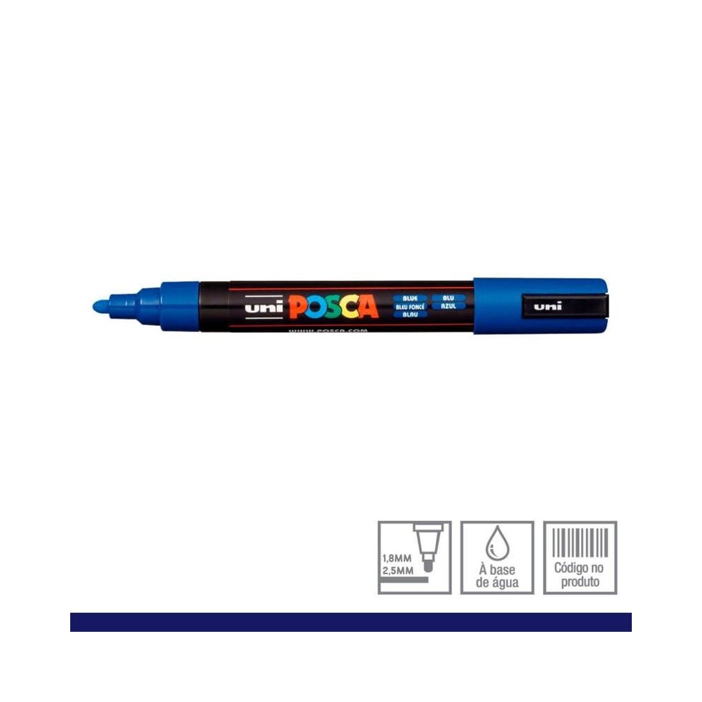 Marcador Posca 5M azul