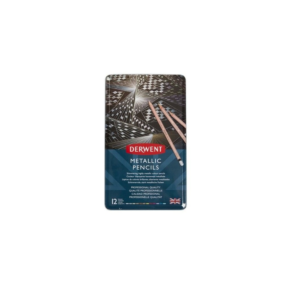 Lapices Derwent Metallic 12 unidades