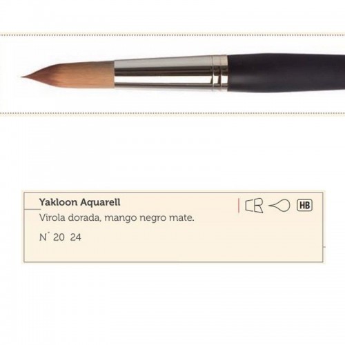Pincel Yakloon Aquarell Nº24