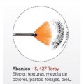 Pincel Abanico toray dorado Nº8