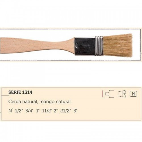 Pinceleta Casan cerda natural larga Nº2"