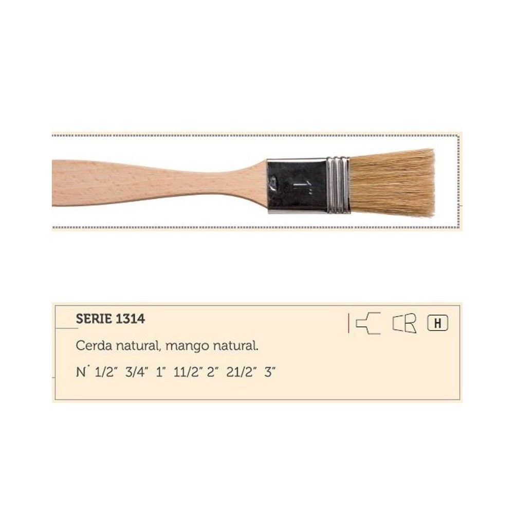 Pinceleta Casan cerda natural larga Nº2"