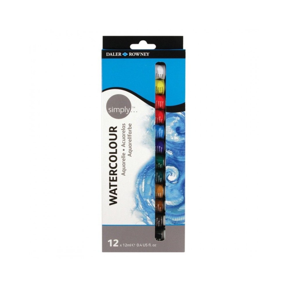 Acuarela Simply Daler Rowney 12 unidades