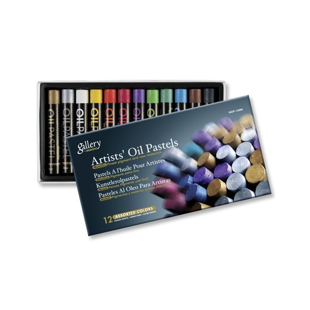 Pastel al oleo Gallery Mungyo 12 Metalizados