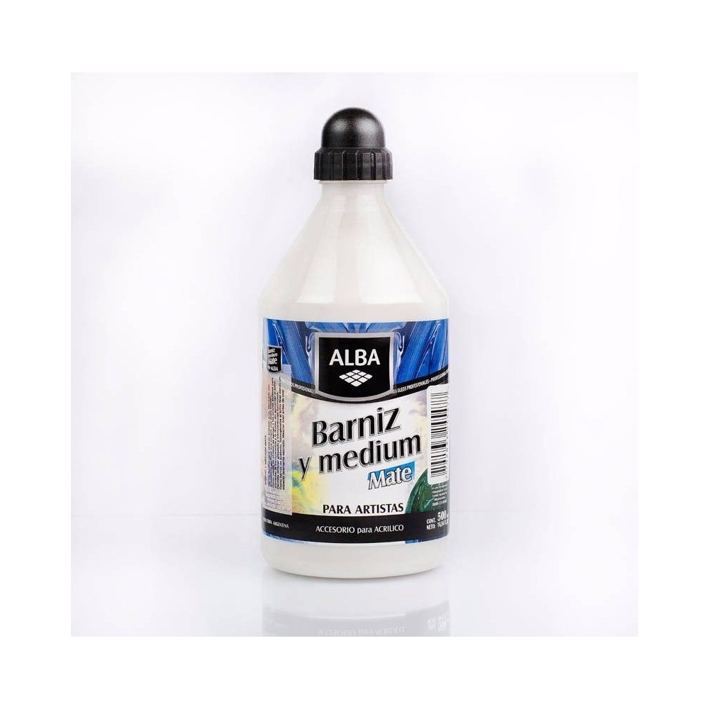 Barniz y Medium Alba Mate 500ml