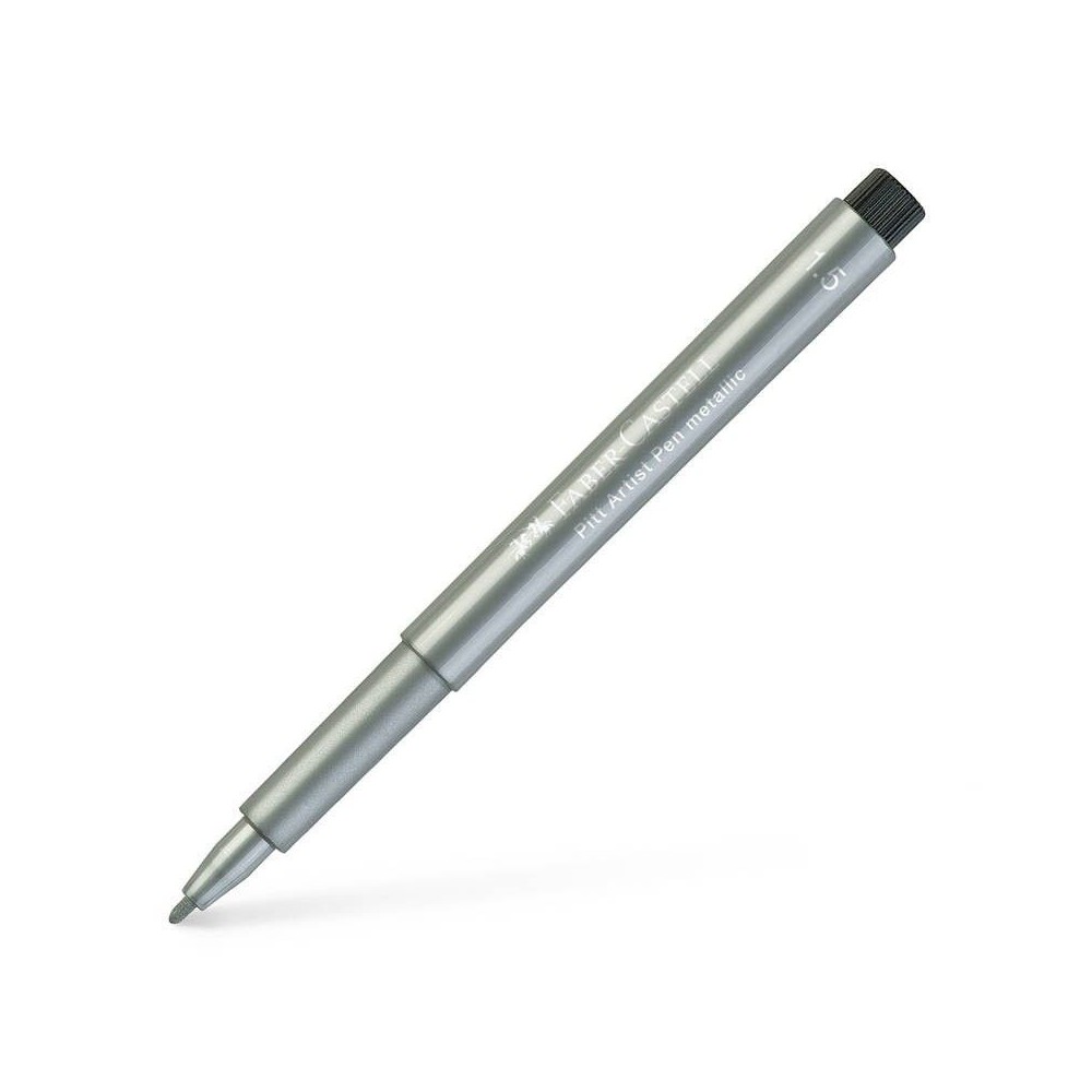 Marcador Metallic Faber Castell plata