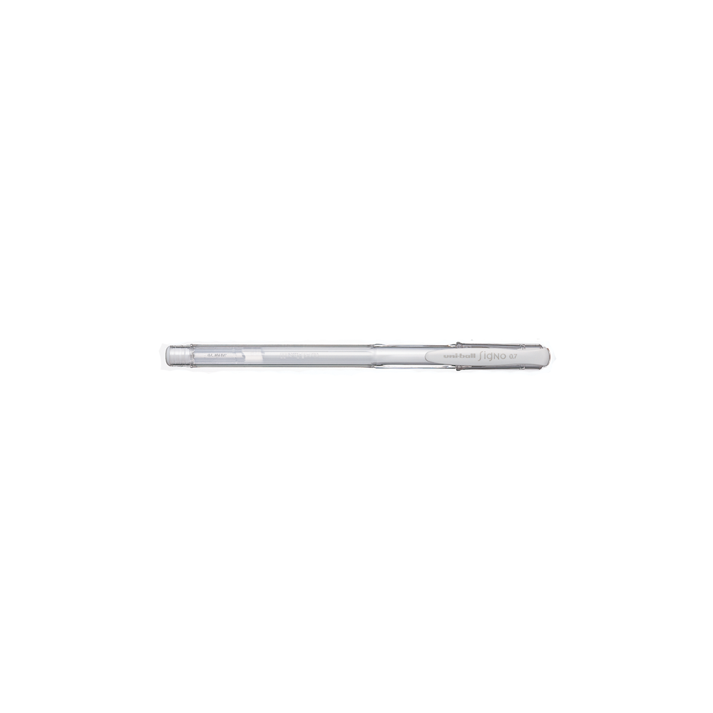Boligrafo gel Uniball blanco
