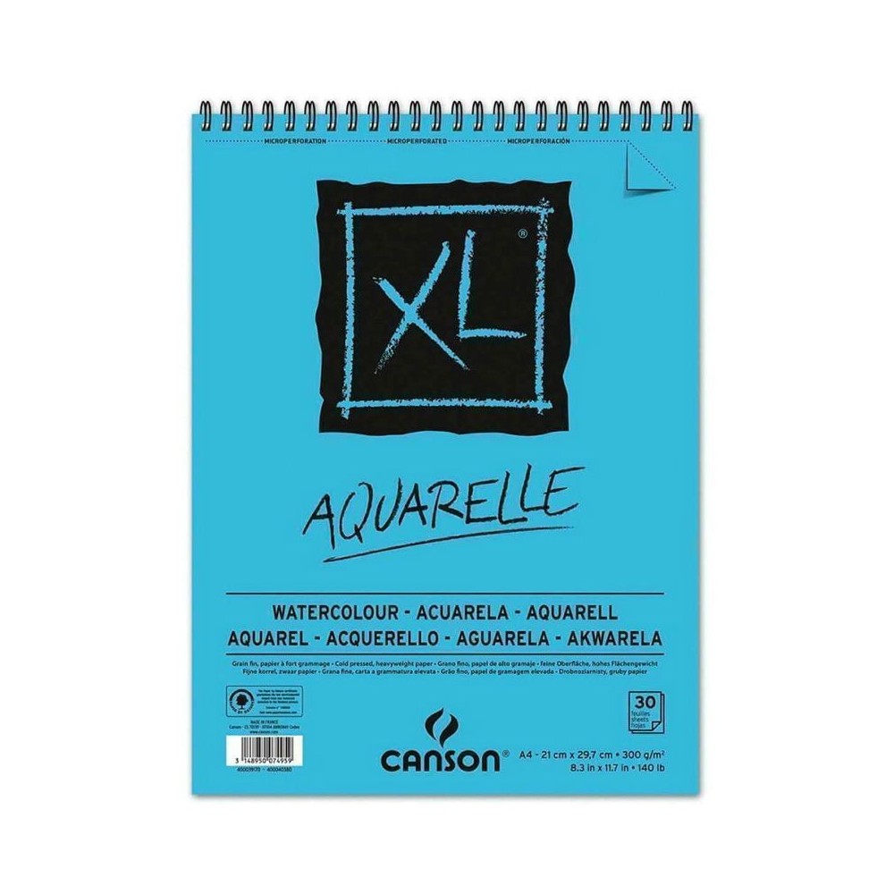 Block Canson Aquarelle XL espiral A4