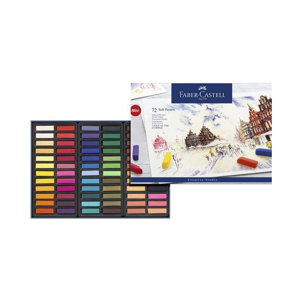 Estuches 72 Mini Pasteles blandos Faber Castell