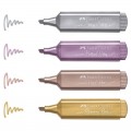 Set Resaltadores Metálicos 4 unidades Faber Castell