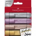 Set Resaltadores Metálicos 4 unidades Faber Castell