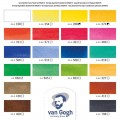 Estuche acuarelas Van Gogh 18 pastillas + 2 tubos