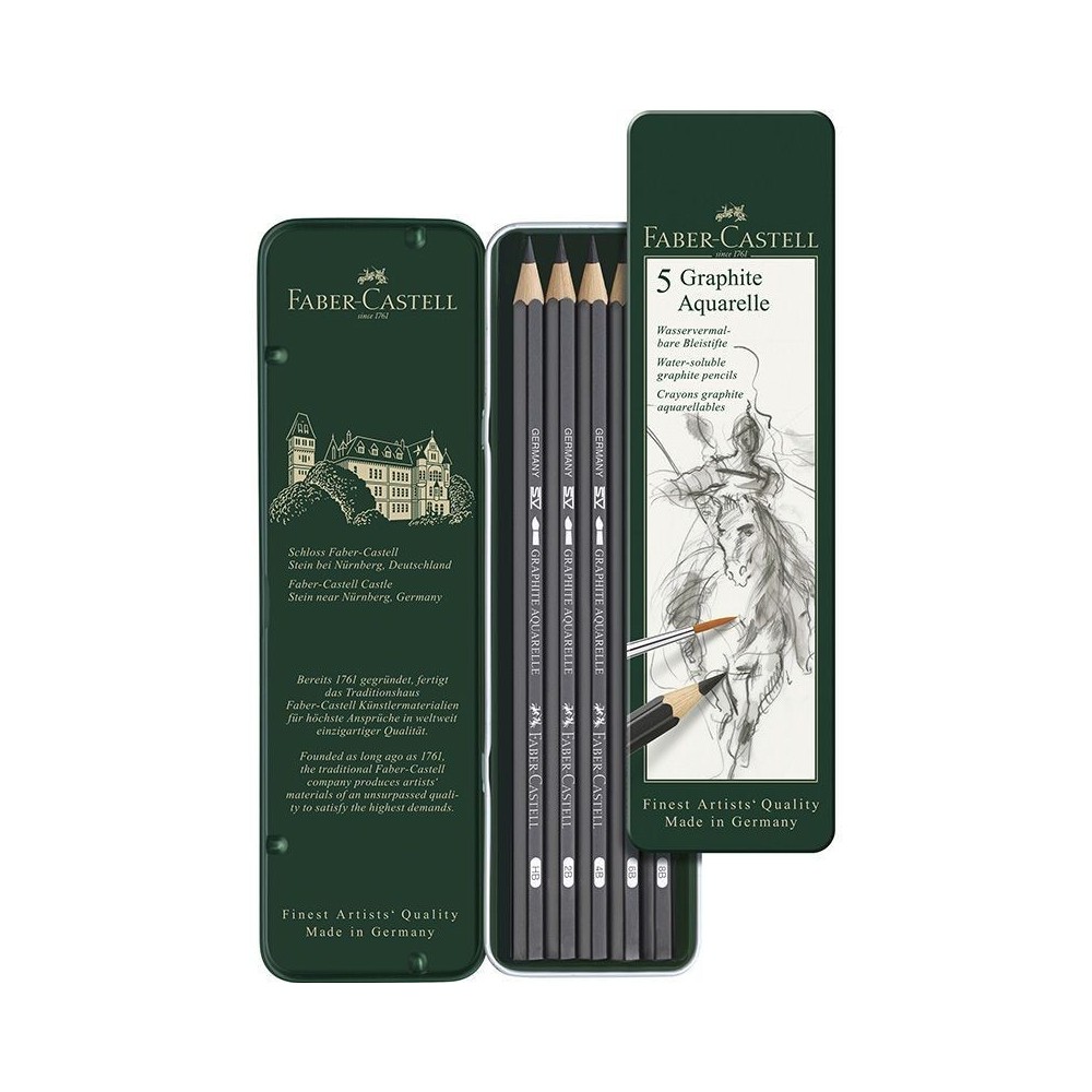 Lápiz GRAPHITE AQUARELLE caja x5