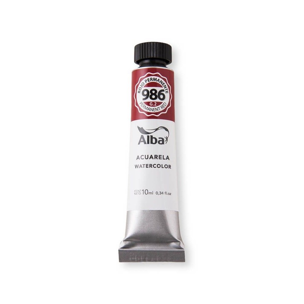 Acuarela Alba Rojo Permanente G2 10ml
