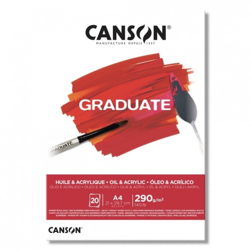 Block Canson Acrylic-Oleo 10hjs 290grs A4