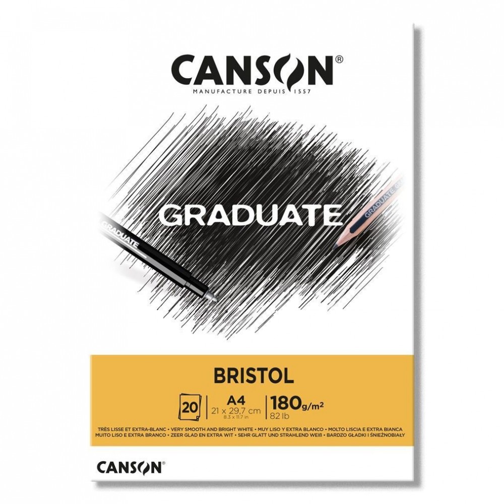 Block Bristol 180 grs A4