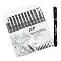 Estuche estilógrafos Uni Pin 12 unidades