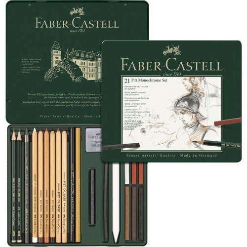Estuche Pitt Monocromo Faber Castell 21 unidades