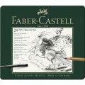 Estuche Pitt Monocromo Carbón Faber Castell 24 unidades