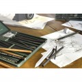 Estuche Pitt Monocromo Carbón Faber Castell 24 unidades