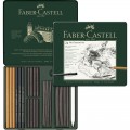 Estuche Pitt Monocromo Carbón Faber Castell 24 unidades
