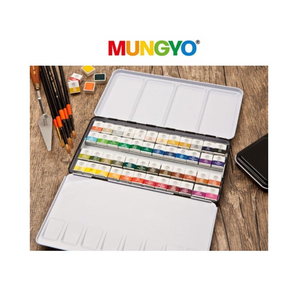 Acuarelas Mungyo pastillas 48 unidades