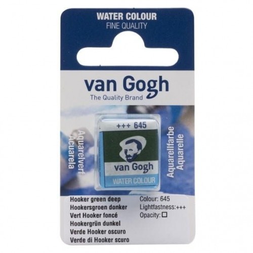 Acuarela en pastilla Van Gogh Verde Hooker O