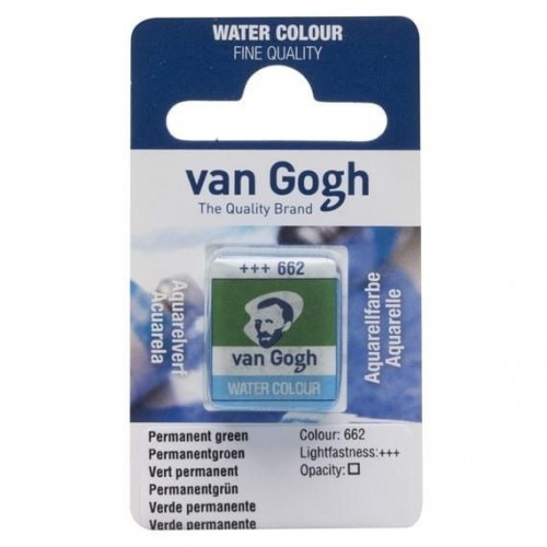 Acuarela en pastilla Van Gogh Verde permanente