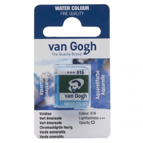 Acuarela en pastilla Van Gogh Verde esmeralda