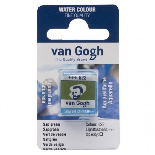 Acuarela en pastilla Van Gogh Verde vejiga