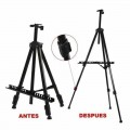 Atril plegable de aluminio en bolso