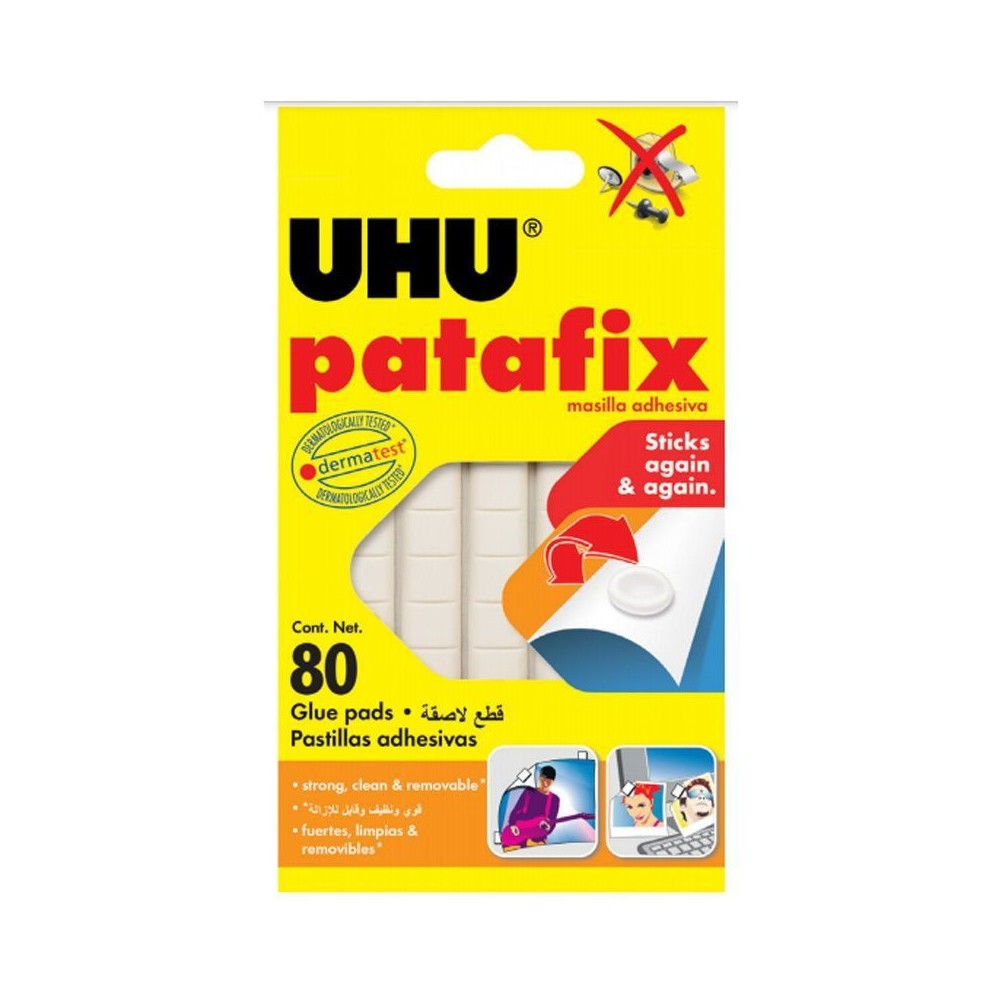 Masilla adhesiva Uhu Pata Fix 80 pastillas