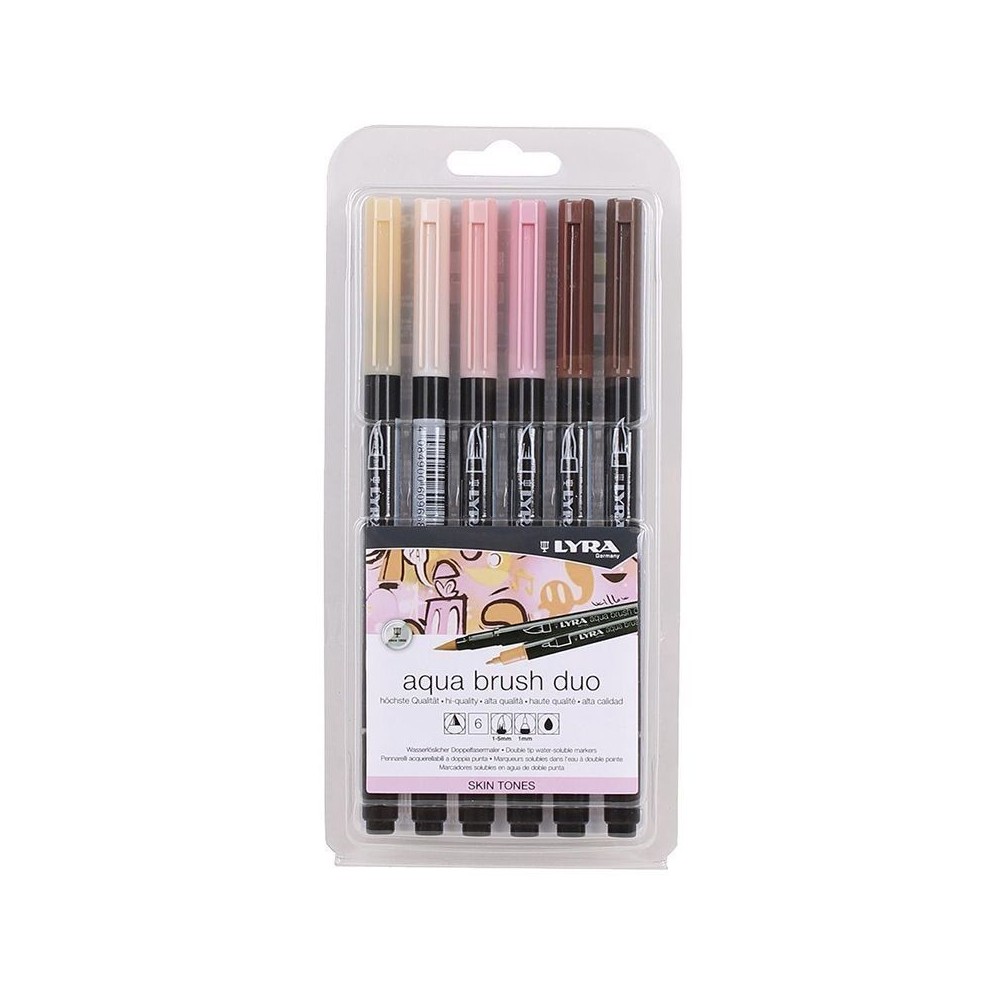 Marcador Lyra Aqua Brush Tonos piel