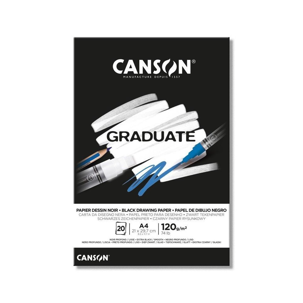 Block Graduate Dessin Noir 120grs A4