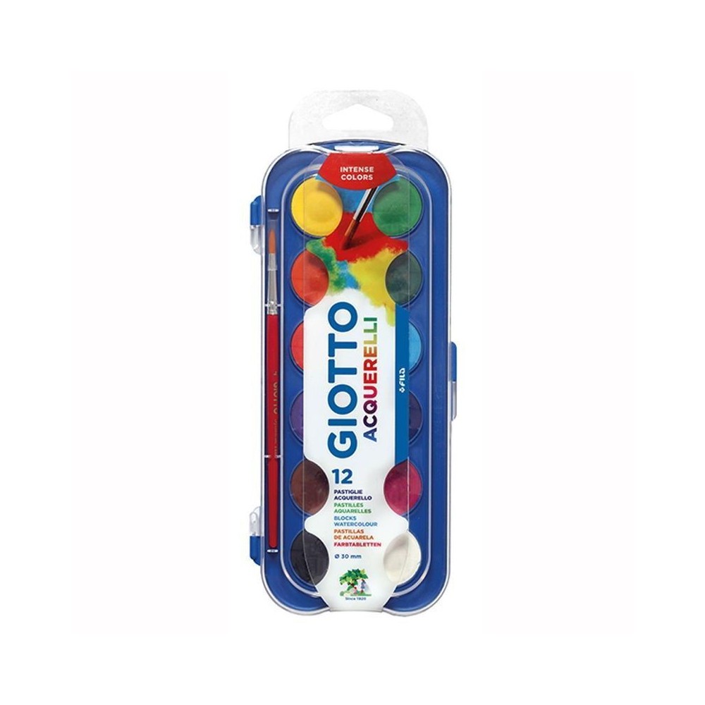 Acuarelas Giotto 12 unidades