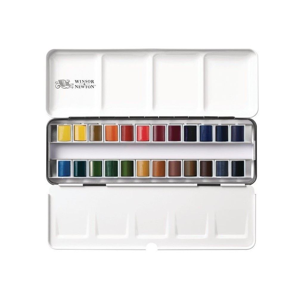 Estuche metálico Cotman 24 unidades