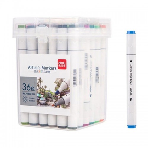 Sketch Marker Triangular doble punta Deli Box 36