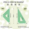 Juego de escuadras Pizzini 45° y 60° 30cm