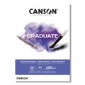 Block Canson Graduate Mix Media A4 200grs 20hjs