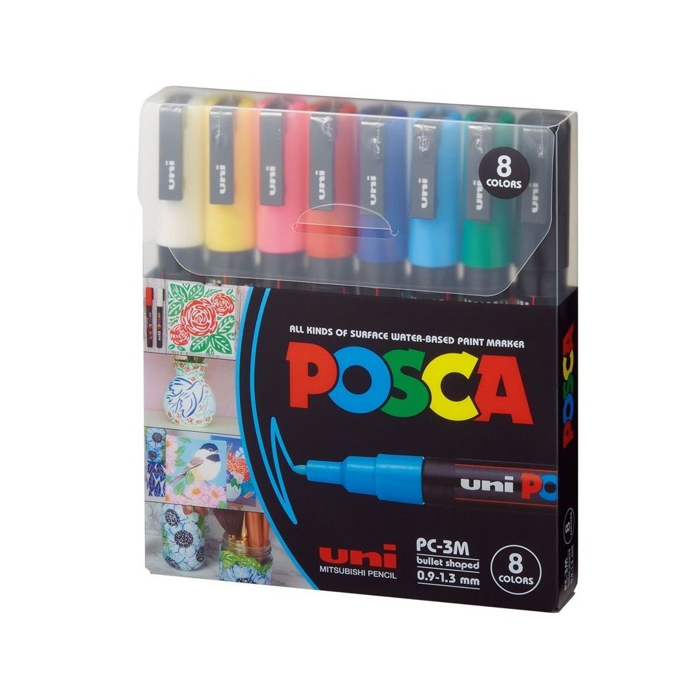 Estuche Posca 3M 8 unidades