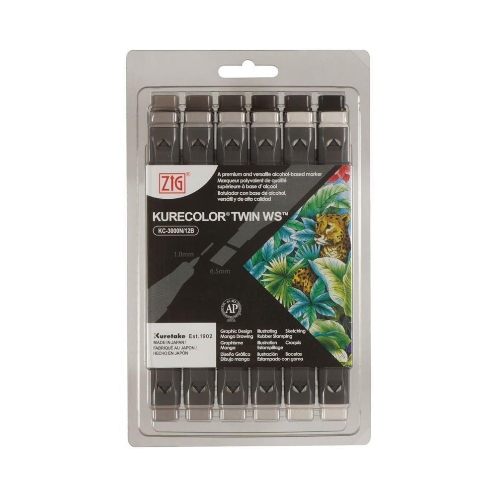 Rotuladores Kurecolor 12 Warm Gray