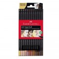Lápices Supersoft Faber Castell Tonos Piel 12 unidades