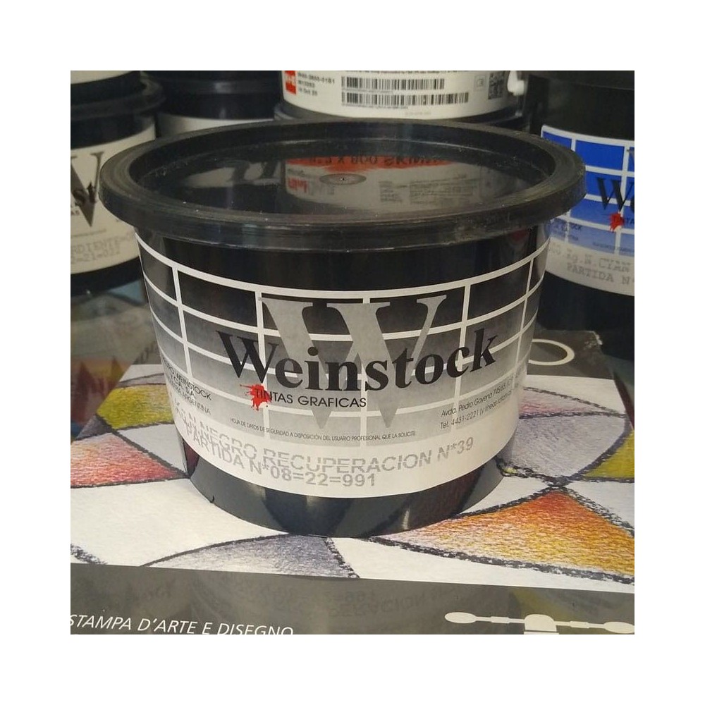 Tinta para grabado Weinstock Negro 1kgrs